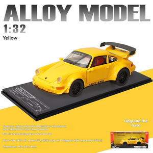 รถโมเดล Porsche 911 RWB ขนาด 1:32 วัสดุโลหะผสม พร้อมเสียงและไฟ เปิดประตูได้ ของสะสม รถซูเปอร์คาร์ ของเล่นเด็กผู้ชาย - Product Image 4