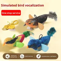 Nuevo Juguete de Vinilo para Gatos, Simulación de Pájaro con Sonido, Resistente a Arañazos, Colgante, para Gatos, Anti-Aburrimiento, Autoentretenimiento, Suministros para Mascotas