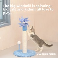 Griffoir vertical rotatif pour chat en papier kraft, sans poussière, intelligent et moderne, jouet pour chat