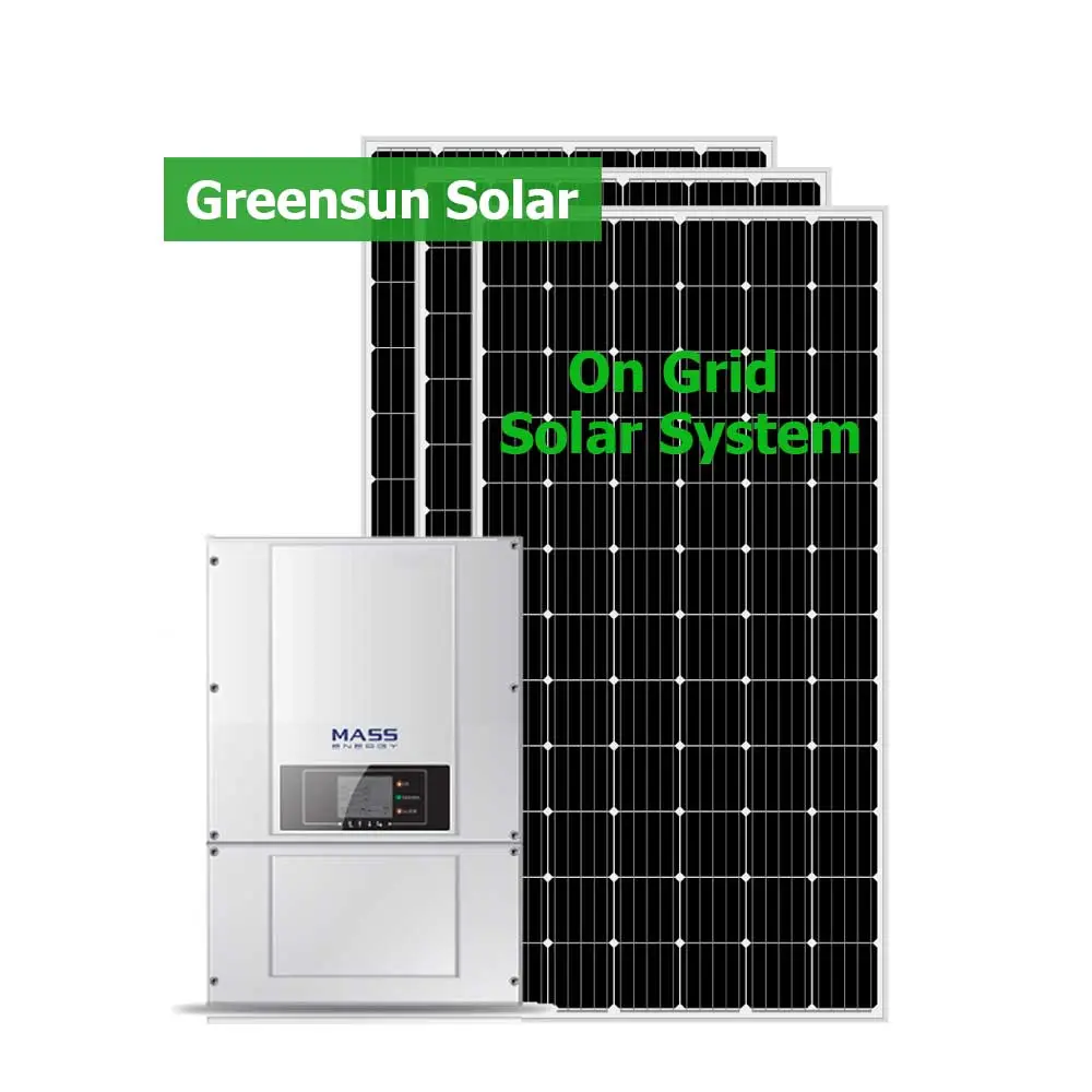 Greensun granja Solar sistema de 1 MW Panel Solar 1 MW, planta de energía Solar