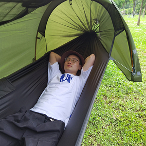 Voyageur Camping Gear Tentes Camping Extérieur Étanche Hamac Hamac Balançoire Nylon Tente Hamac avec Moustiquaire - Product Image 6