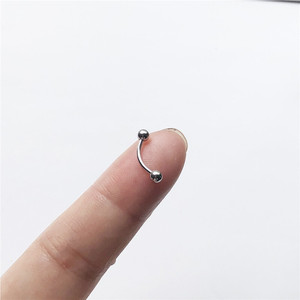 Juego de 10 piezas de acero inoxidable 16G barra curva pequeño <span class=keywords><strong>Vertical</strong></span> <span class=keywords><strong>Labret</strong></span> labio oreja Rook quirúrgico ceja Piercing ceja anillo pasadores - Product Image 2