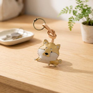 Premium Shiba Hanging Leather <b>Charm</b> with Cartoon Design Double-Sided Colorful Waterproof Customizable for <b>Bags</b> - Product Image 2