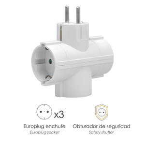 Adattatore triplo Schuko 16 A 250 V. - Product Image 3