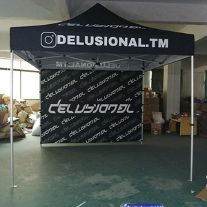 Triển lãm thương mại Lều tán tùy chỉnh với đầy đủ bức tường phía sau nửa bên tường bảng bao gồm lều bật lên cấp thương mại - Product Image 4