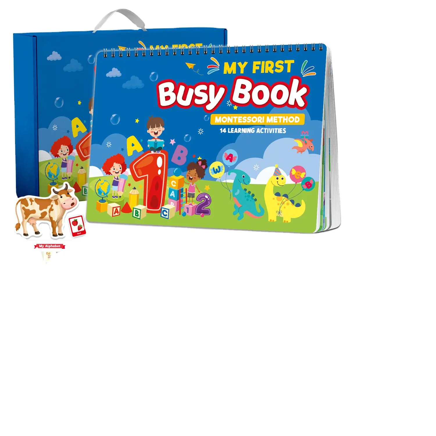Livre éducatif préscolaire Montessori pour enfants thème carton pour l'autisme activités calmes et occupées