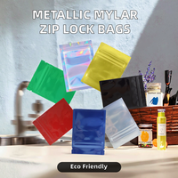 Sacs refermables en PE recyclables avec fond plat en Mylar laminé aluminium noir pour chips et snacks – Vente en gros