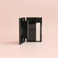 Palette d'ombres à paupières double couleur, boîte compacte et vide, en plastique, emballage de maquillage, 500 pièces, vente en gros