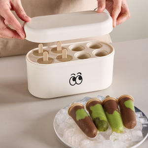 Shengleju <b>Popsicle</b> <b>Mold</b> 6-Piece Set With Lid Food Grade PP For Homemade Ice Cream Kids Use - Product Image 3