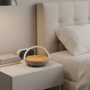 High Quality 10W/15W Fast <strong>Wireless</strong> Charging Station Multifunction Bluetooth Speaker <strong>Bedside</strong> <strong>Lamp</strong> White Noise All-in-one <strong>Charger</strong> - Product Image 6