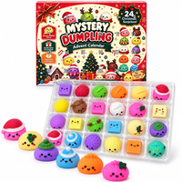 Approvisionnement stable, sans pression sur les stocks, emballage durable, calendrier de l'Avent Squishy, jouets anti-stress TPR Squishy