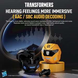 หูฟังไร้สาย <span class=keywords><strong>Transformers</strong></span> TF-T36 รุ่น <span class=keywords><strong>Bumblebee</strong></span> 5.4 แบบกึ่งในหู สำหรับเล่นเกมส์อีสปอร์ต พร้อมระบบตัดเสียงรบกวนแบบแอคทีฟ - Product Image 5