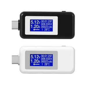 10 in 1 di Tipo Dc-C Usb Tester di Corrente 4-30V di Tensione Metro di Temporizzazione Amperometro Digitale Monitor cut-Off di Indicatore di Potere Del Caricatore Della Banca