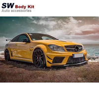 Kit carrosserie pour Mercedes-Benz Classe C W204 C63 Coupé 2008-2014, mise à niveau du pare-chocs, capot, accessoires de voiture, kit de performance