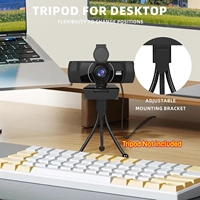 Webcam USB 4K autofocus pour ordinateur de bureau, ordinateur portable, PC, webcam 4K 30fps avec microphone, enseignement, conférence en direct, caméras d'ordinateur