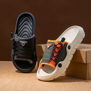 Sandalias Planas de Verano para <span class=keywords><strong>Hombre</strong></span>, Color Sólido, Sandalias de Exterior para <span class=keywords><strong>Hombre</strong></span>, Sandalias de Alta Calidad, Sandalias Personalizadas con Logotipo - Product Image 2