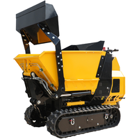 Mini-dumper sur chenilles de 0,8 tonne avec direction hydraulique pour travaux d'ingénierie et de construction routière