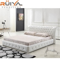 Offre Spéciale cristal bouton ultra king size lit cadre moderne roi taille doux tufté lit en vente
