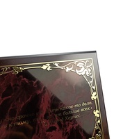 Vente en gros Plaque Plaque Sublimation Aluminium Honor Awards Bois Métal Personnalisé Nouveau Logo Peint Certificat Entreprise Art 10pcs