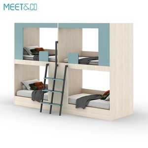 Modern Full-Size Wood Loft <b>Bunk</b> <b>Beds</b> Space Capsule-Inspired Sleeping Pods Adults Hotels Apartments Hospitals Bedrooms Schools - Product Image 3