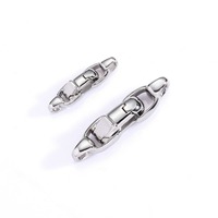 Fermoirs de bijoux en acier inoxydable poli pour colliers et bracelets DIY, apprêts de bijouterie