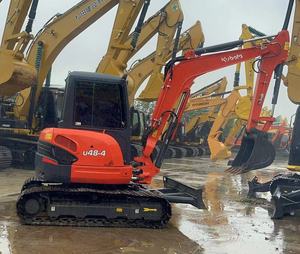 Mini-excavatrice d'occasion 5 tonnes 6 tonnes, excavatrice sur chenilles Kubota du Japon, machine d'occasion Kubota U48-4 avec EPA, vente à prix réduit - Product Image 5