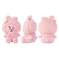 Sacs à breloques ludiques en peluche en matériau PP, style dessin animé mignon et tendance, série petits animaux et fleurs de cerisier, thème groupe de garçons