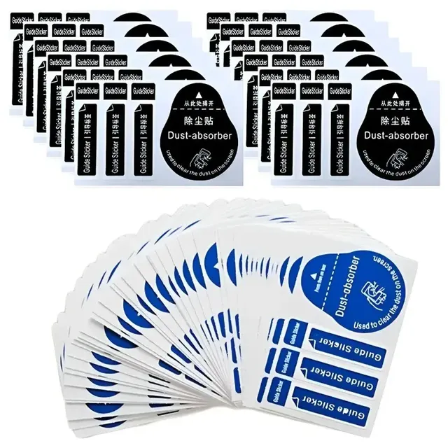 Customized UV Resistant Non-water-tight Vinyl Screen Cleaning Stick-On Labels Mobile Phone Laptop Dust Removal Decals Decor