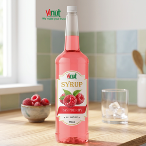 น้ำเชื่อมราสเบอร์รี่ธรรมชาติ 750 มล. ยี่ห้อ VINUT น้ำผลไม้แท้ 100% สกัดสดจากเวียดนาม ได้รับการรับรองมาตรฐาน BRC/GMP อายุการเก็บรักษา 18 เดือน - Product Image 2