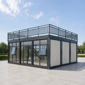 Maison en verre sur mesure à prix d'usine avec terrasse sur le toit, café, boutique ou bureau modulaire préfabriqué à <span class=keywords><strong>vendre</strong></span> - Product Image 6