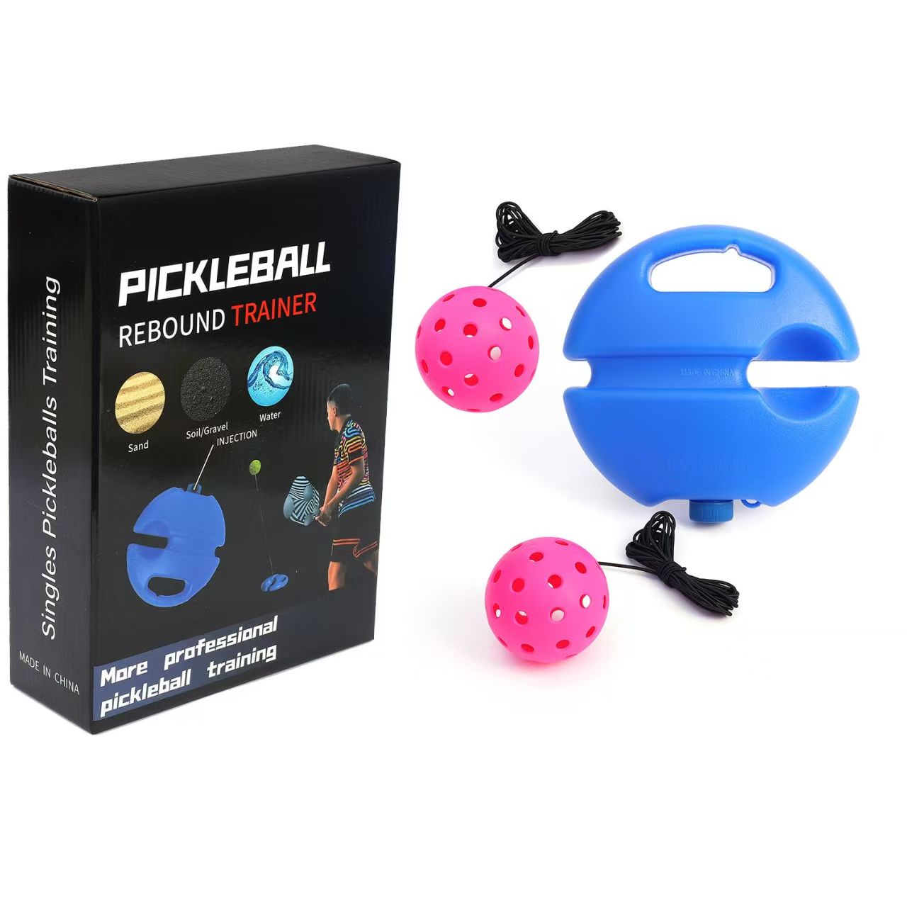 TPE Pickleball Trainer 40 Hole Ball Promotes Training Level Improvement, with Multiple Colors to Choose From.