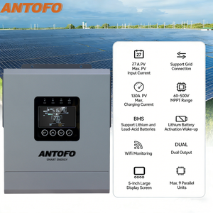Antofo อินเวอร์เตอร์ความถี่สูง60Hz เฟสเดียว120A 6.5kW 48V สำหรับเครื่องปรับอากาศ - Product Image 3