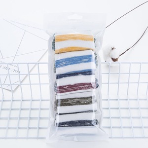 Retro Five Pointed Star Men's Ankle Socks Color Block Striped Breathable Sweat Absorbing Casual Socks - Product Image 2