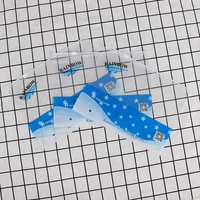 Kunden spezifische wieder versch ließbare biologisch abbaubare Reiß verschluss tasche aus gefroste tem Kunststoff mit Logo-Taschen für Kleidung