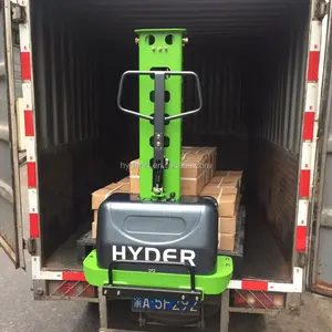 Quick Delivery in 7Days Semi Electric Self Lifting Pallet Stacker 500kg and 1000kg with height 1.6m Max