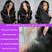 Perruque Lace Front en Cheveux Humains Vierges Bruts Vietnamiens Sans Colle Pré-Pluckée 13X6 Prête à Porter Vente en Gros