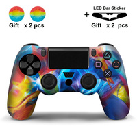 Coque de protection personnalisée tendance pour manette de jeu, protection de remplacement, coque en silicone souple au toucher pour manette PS4 Slim