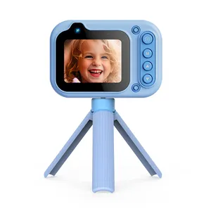 Kamera mini anak-anak, pemutar MP3 D60 video digital mini, mainan foto anak kamera instan anak-anak dengan permainan fungsi SOS senter