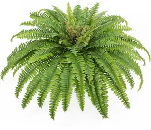 Artificial Ferns for Outdoors & Indoors 45" Large Faux Boston Fern Plant for Planter Garden Porch Entrance Home Windowsill Yards