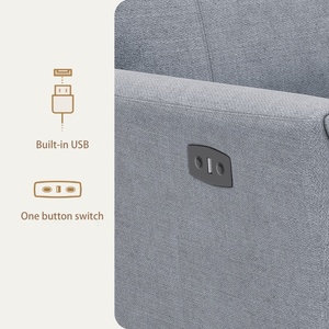 Venta al por mayor de muebles de diseño nórdico ajustables multifuncionales sofá grande de lujo sofá rústico francés sofá eléctrico reclinable - Product Image 5