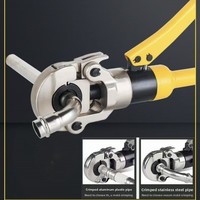Pince à sertir manuelle pour tuyaux en acier S Pince hydraulique pour tuyaux en plastique et en aluminium CW-1525 et presse de plomberie à paroi mince 1632