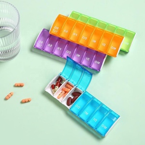 ขายส่งปี 2025 กล่องยาพกพาแบบกำหนดเอง OEM วัสดุ PP ขายดี เปิดง่าย กล่องเก็บยาและกล่องใส่ยา - Product Image 1