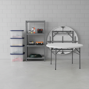 <span class=keywords><strong>Table</strong></span> pliante rectangulaire en plastique blanc de haute qualité, durable et légère, pour salle de banquet, hôtel, écologique - Product Image 1