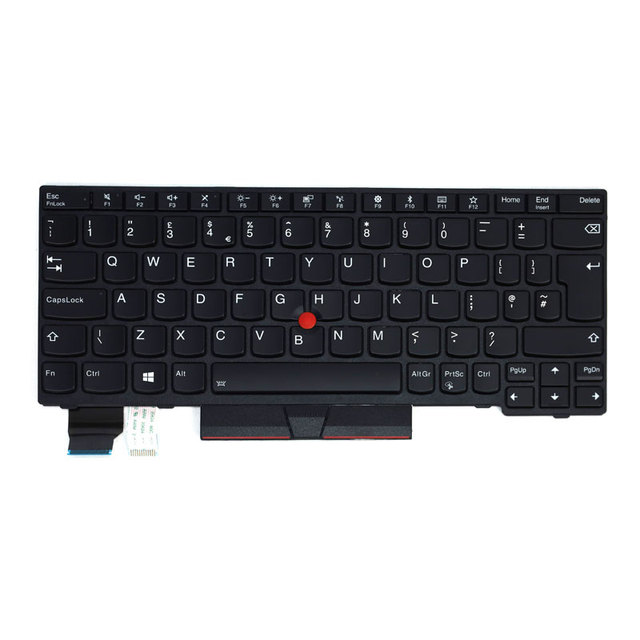 01YP228 Keyboard for Lenovo ThinkPad X280 UK English Backlit Black Notebook Replacement Repair Part Assembly