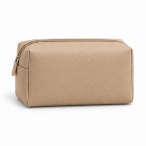 <b>Box</b> Pouch PU Leather Structured Stand Zipper <b>Makeup</b> Organizer Cube Case Custom Logo Custom Color Custom Size Pantone Color ISO - Product Image 3