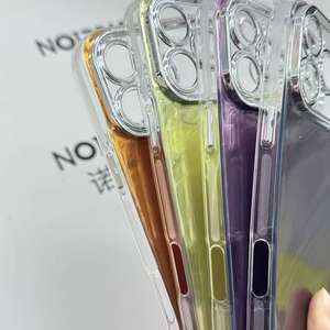 Funda Transparente con Brillantina para iPhone 13 15 16 17 Pro Max, Anti-Amarillamiento, Estilo Femenino y Lindo, Ajuste Delgado, Directo <span class=keywords><strong>de</strong></span> Fábrica - Product Image 3