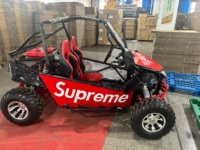 Karting sportif deux places avec transmission automatique, buggy de plage tout-terrain, moto à quatre roues motrices