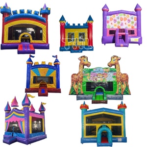 Lâu Đài bơm hơi lâu đài bouncy bơm hơi nhà Bouncer Combo trượt cho trẻ em Người lớn với quạt gió - Product Image 1