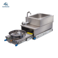 Cuisine de caravane, cuisinière et évier extractibles pour camping-car, réchaud à gaz avec évier pour caravane, remorque, camping-car