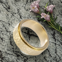Bracelet tendance pour homme et femme, motif nid d'abeille, anneau tournant, personnalité de niche, vente directe d'usine